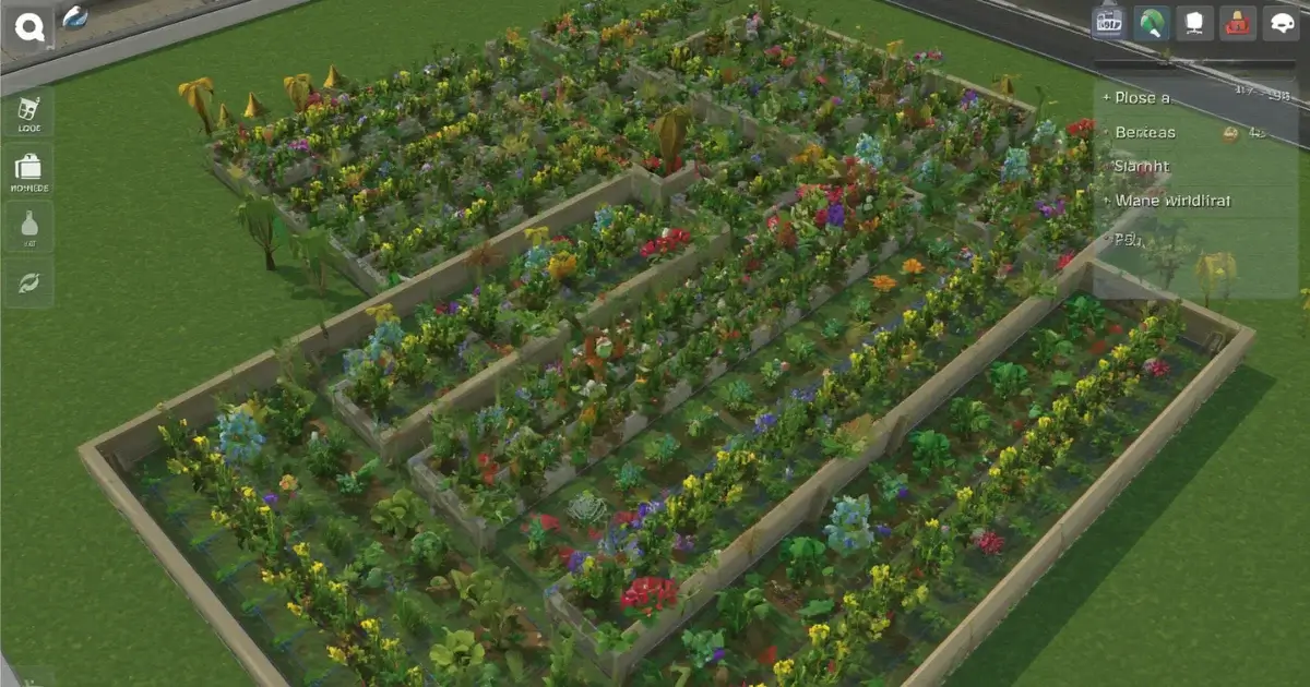 Early Grow a Garden 2 garden plot with carrots and strawberries growing